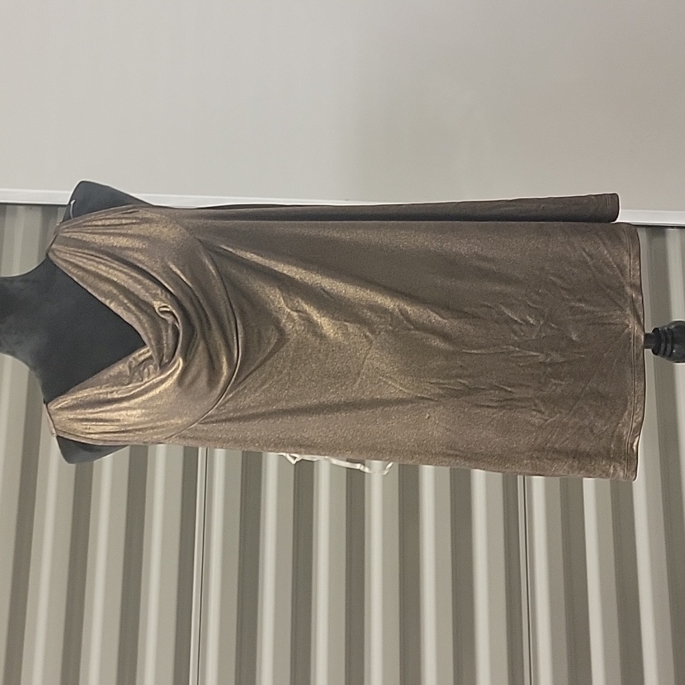 Halter top in bronze. INC International Concepts